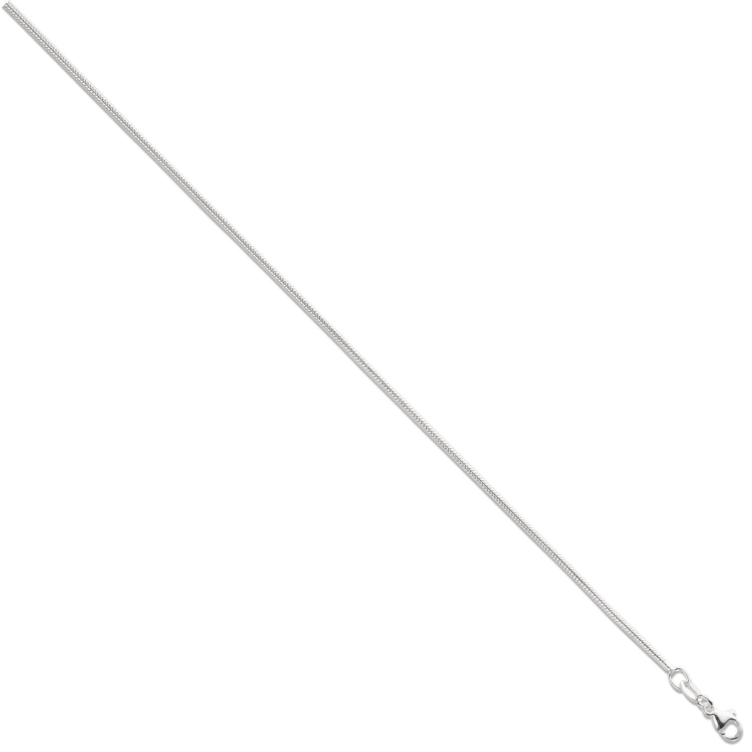 Silver 1.8mm Snake Chain - Silver