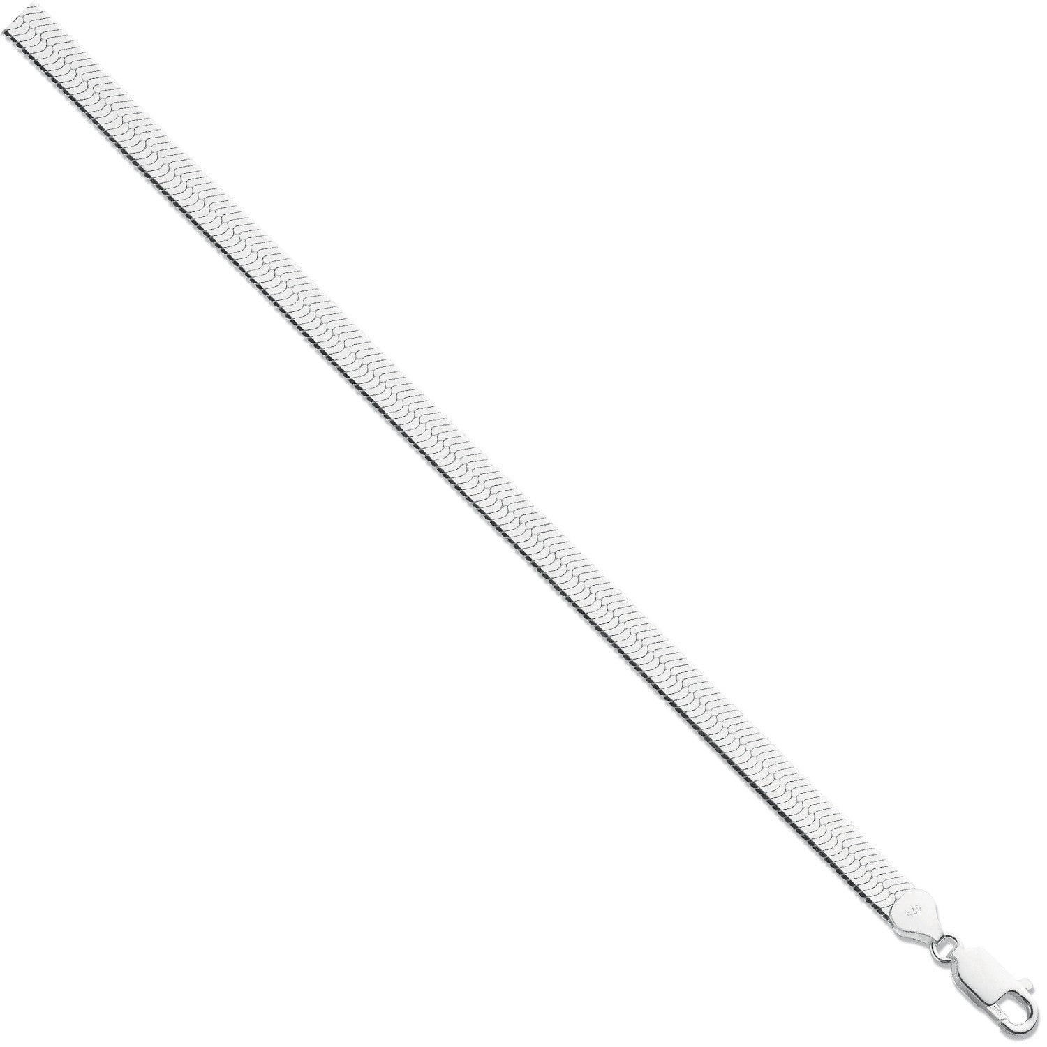 Silver 7mm Herringbone Chain - Silver