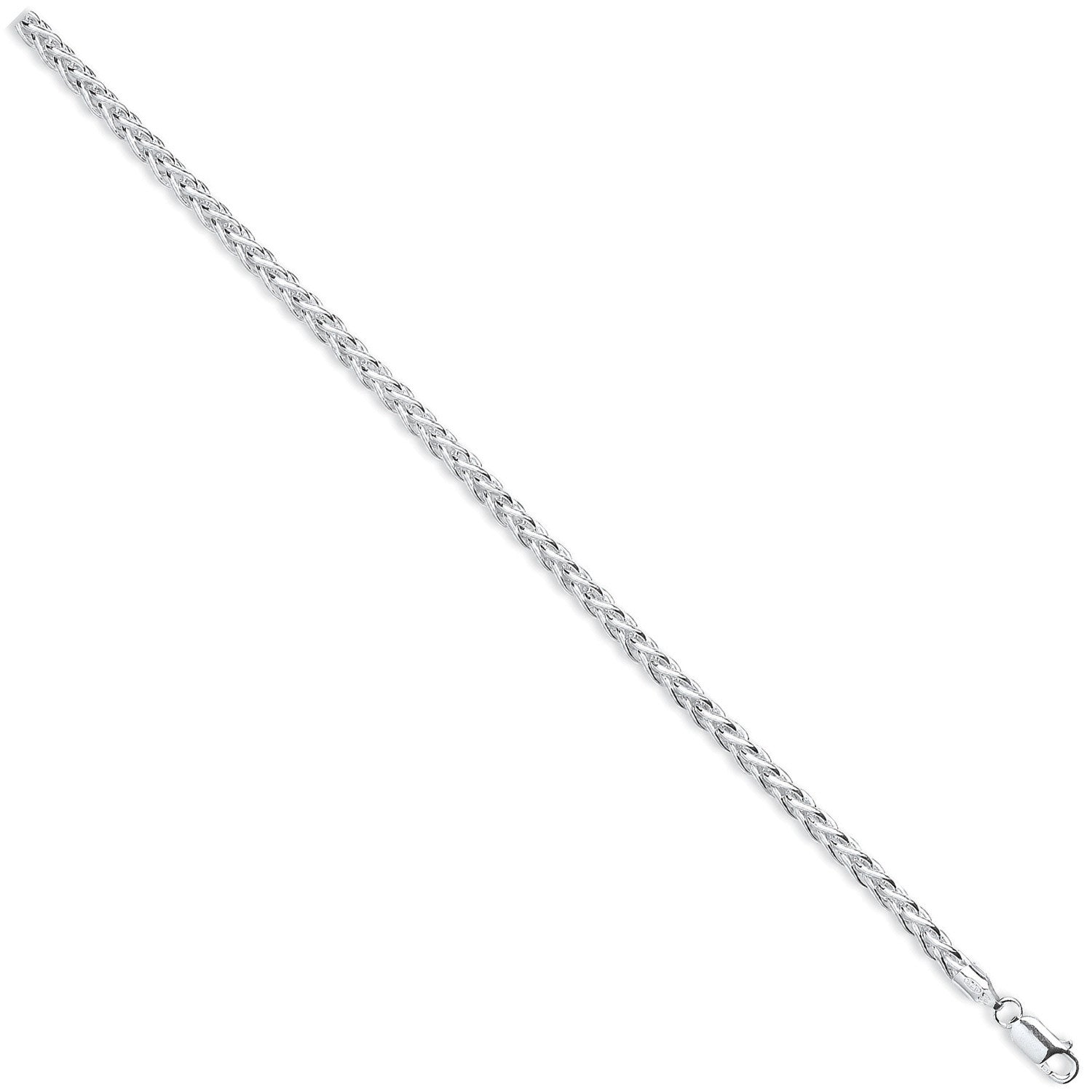 Silver 4.2mm Hollow Spiga Chain - Silver