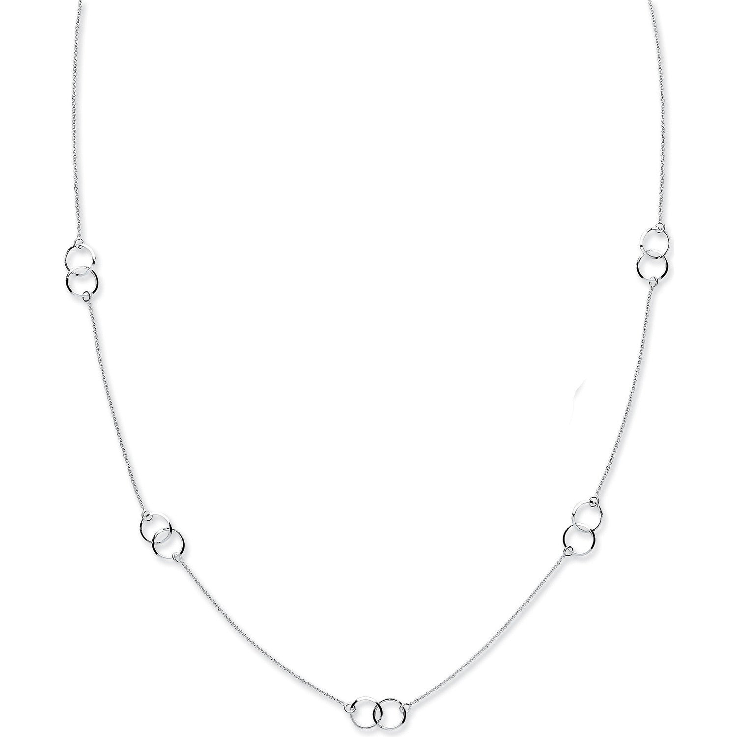 Silver Fancy Chain 34" - Silver