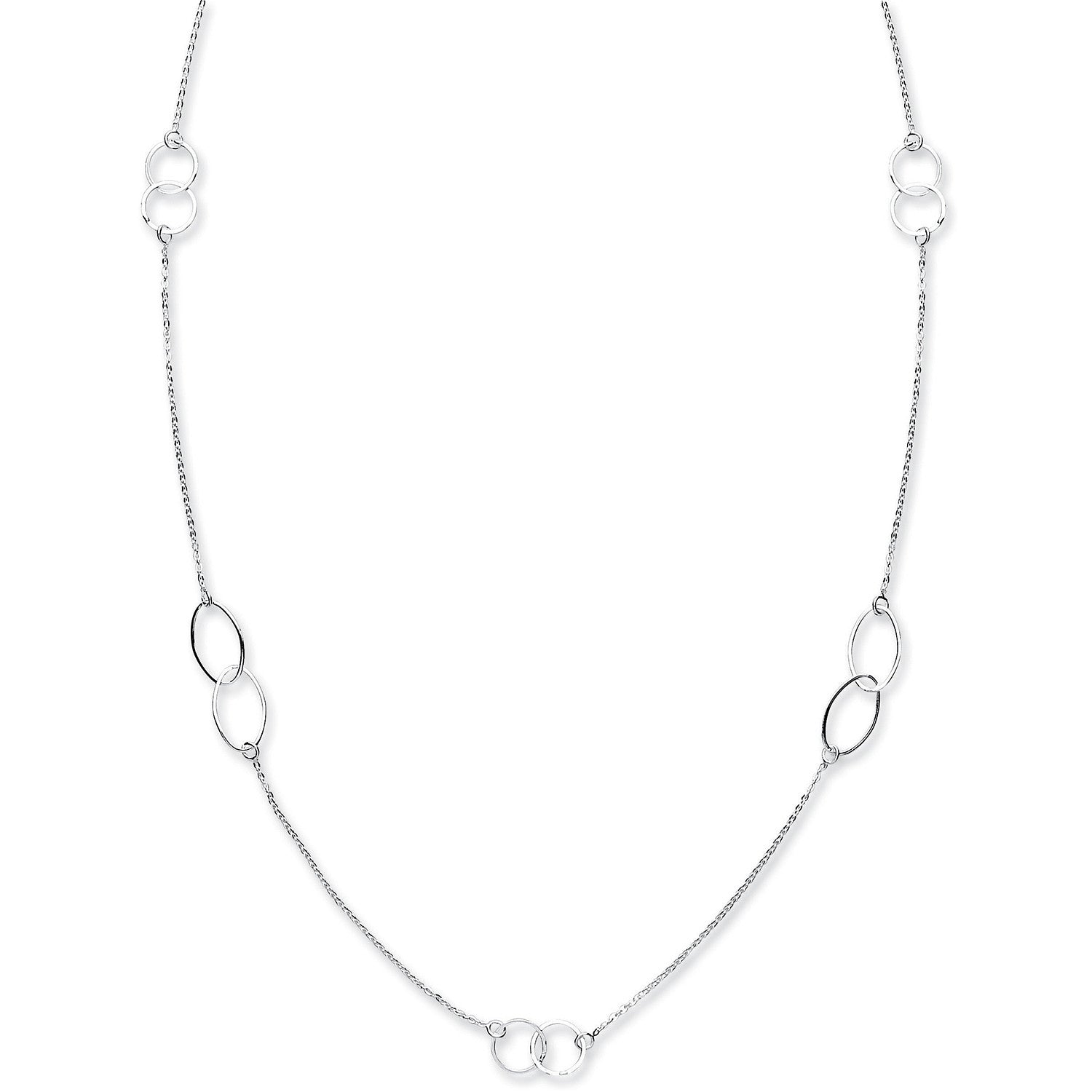 Silver Fancy Chain 42" - Silver