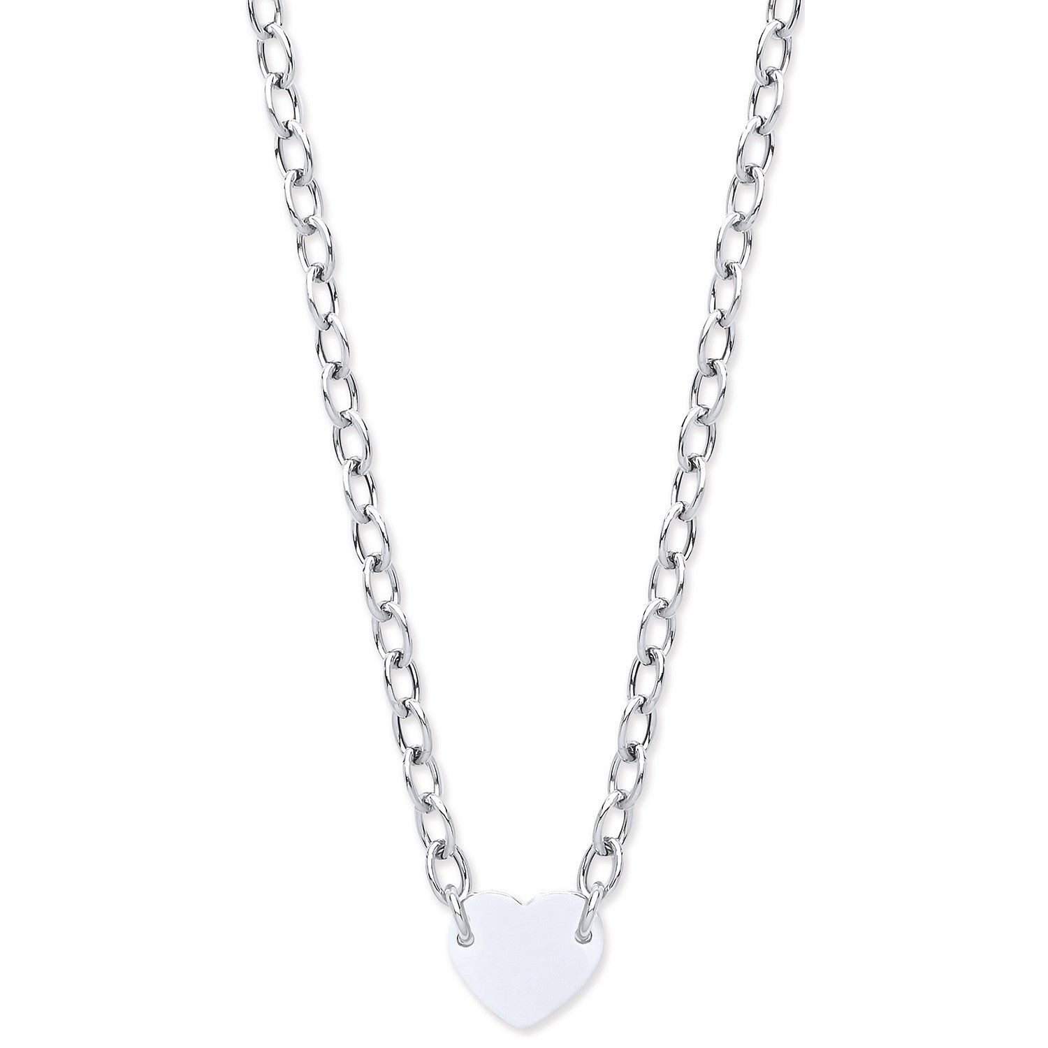 Silver Heart Bracelet/Necklace - Silver