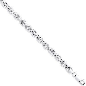 Silver 6.5mm Rope Chain