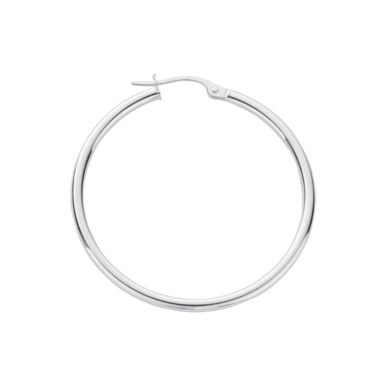 Silver Hoop Earrings - Silver