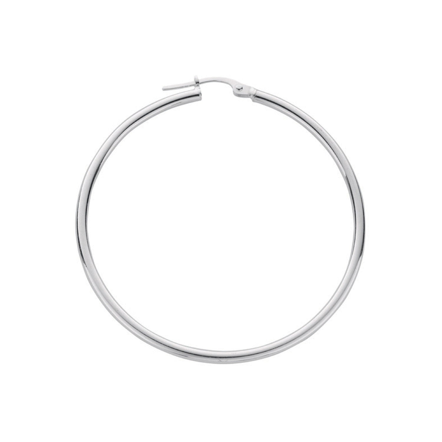 Silver Hoop Earrings - Silver