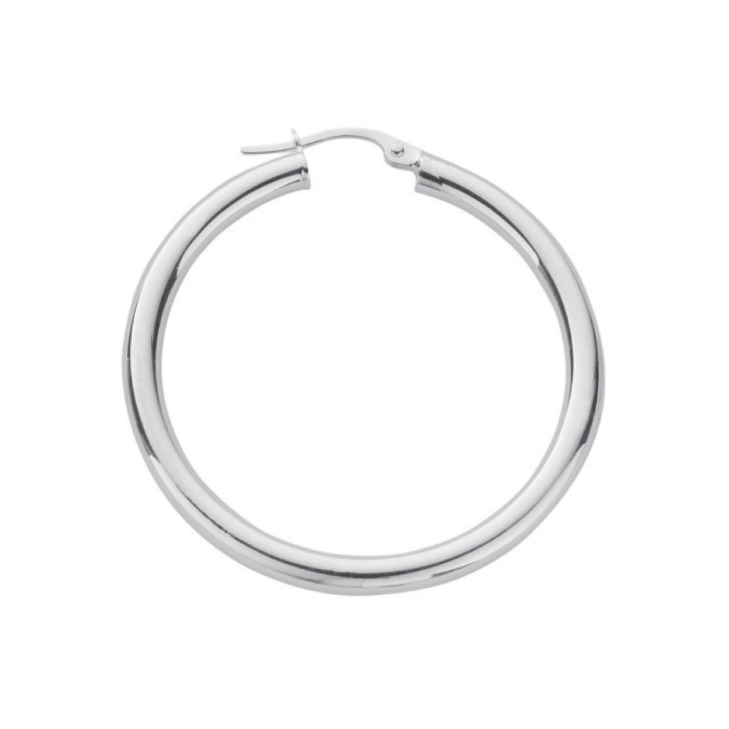 Silver Hoop Earrings - Silver