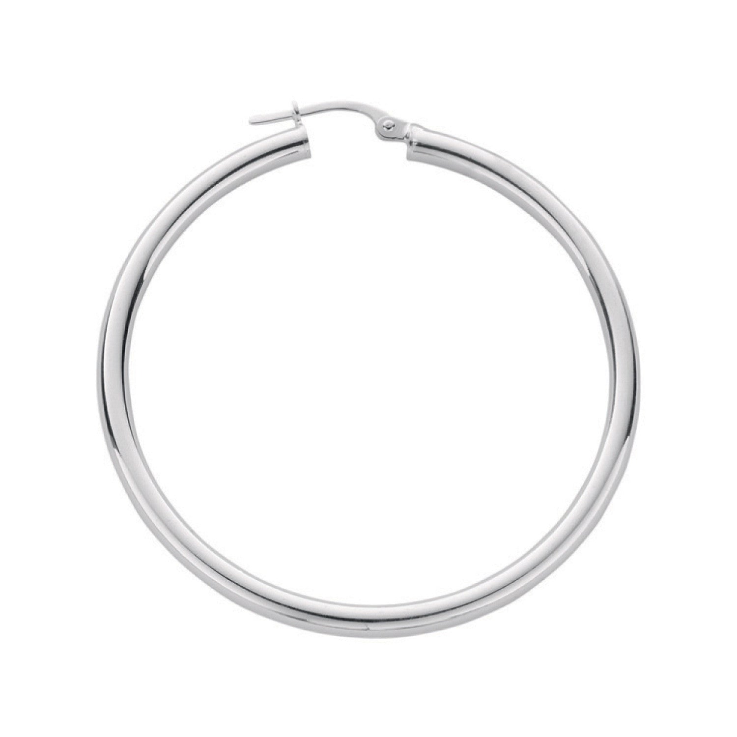 Silver Hoop Earrings - Silver