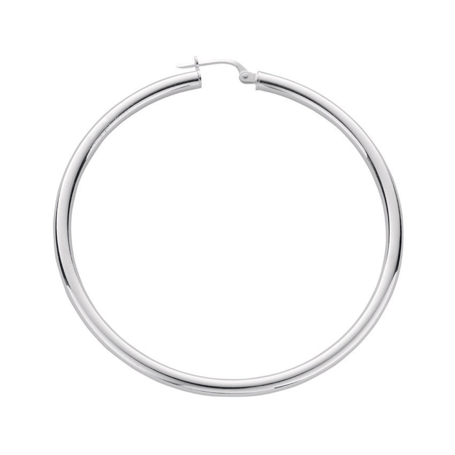 Silver Hoop Earrings - Silver