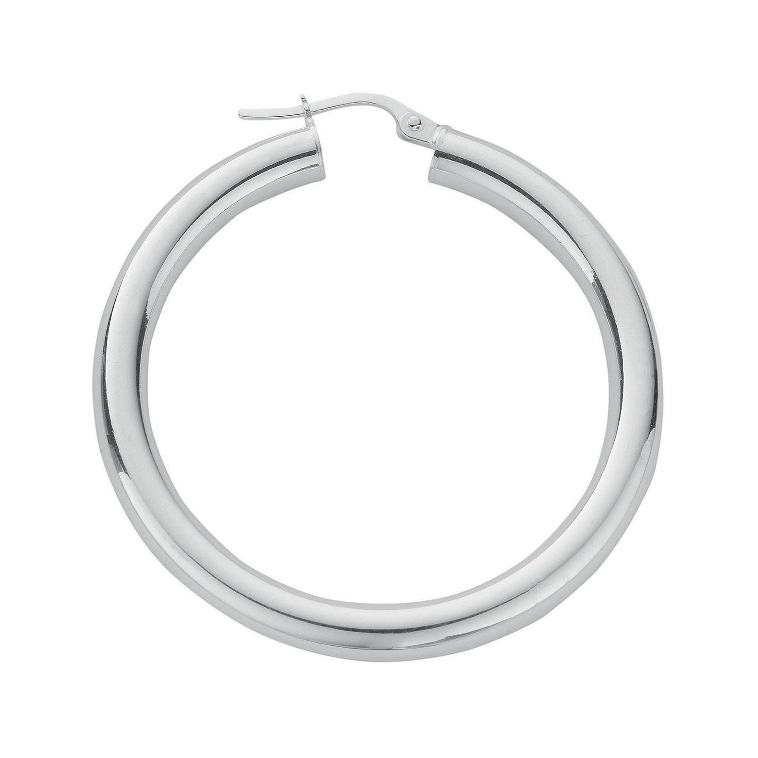 Silver Hoop Earrings - Silver