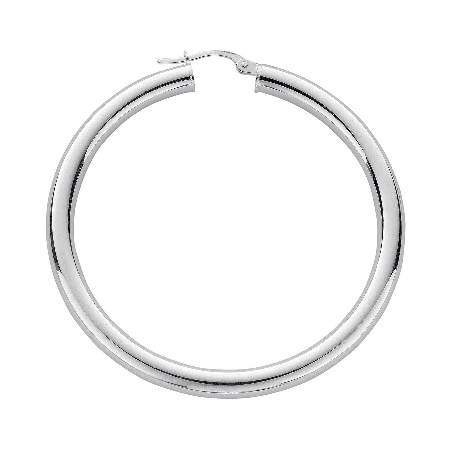 Silver Hoop Earrings - Silver