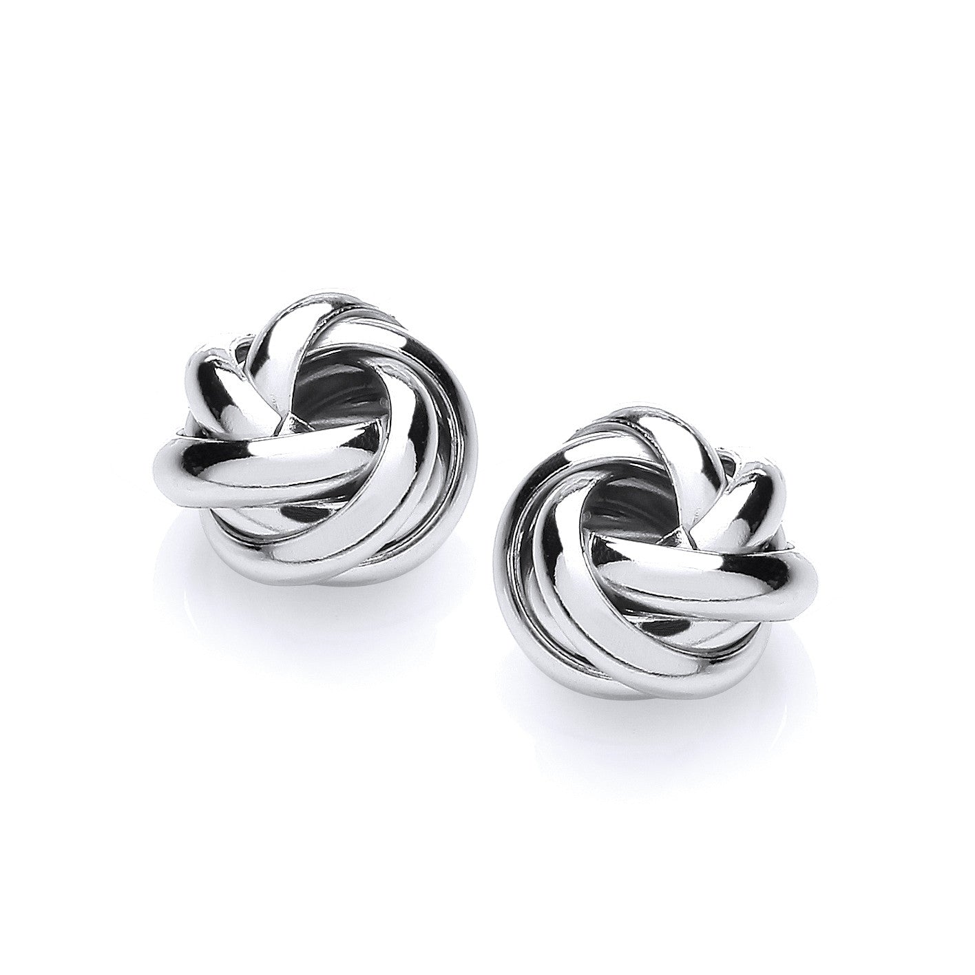 Silver Knot Stud - Silver
