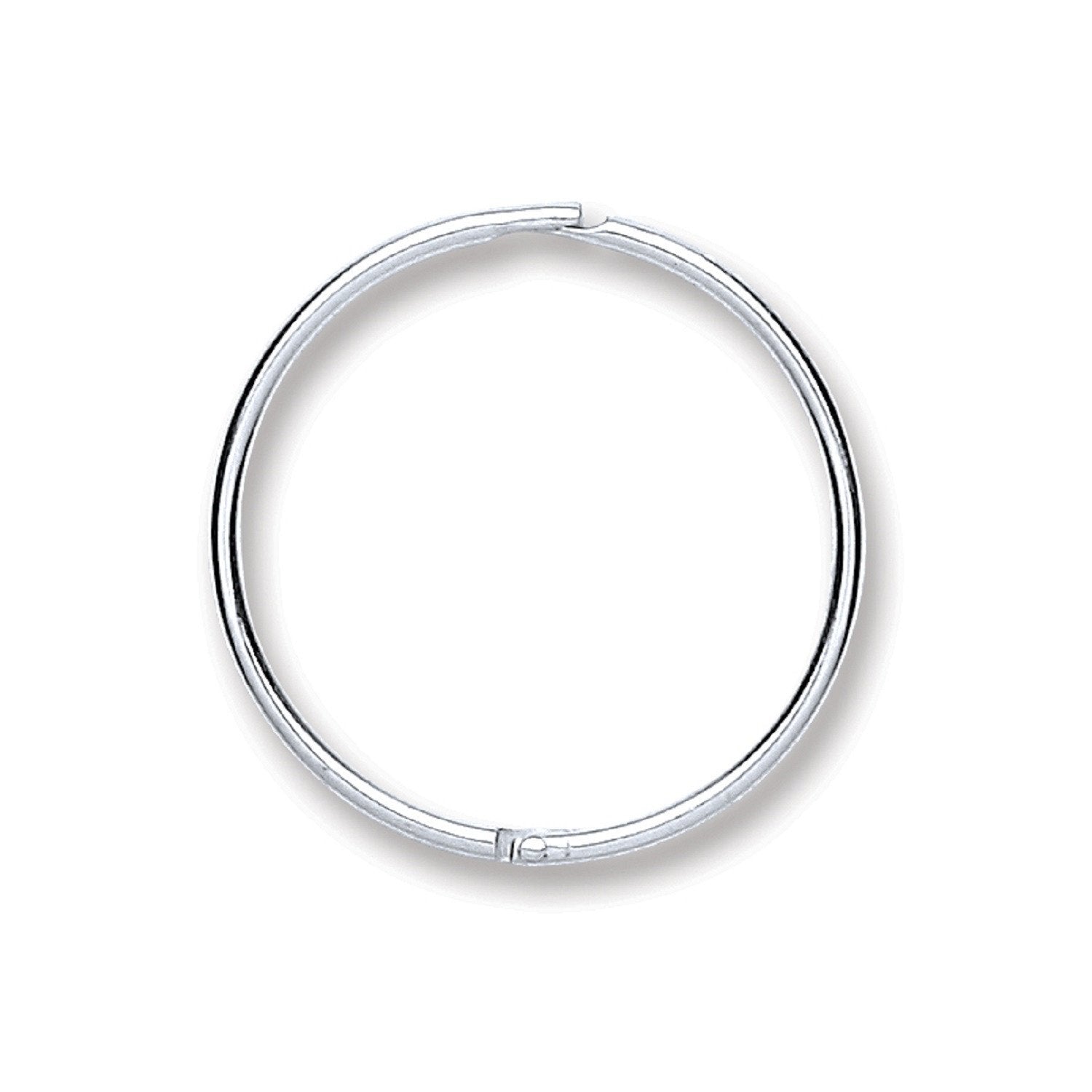 Silver 16mm Plain Hinged Sleepers