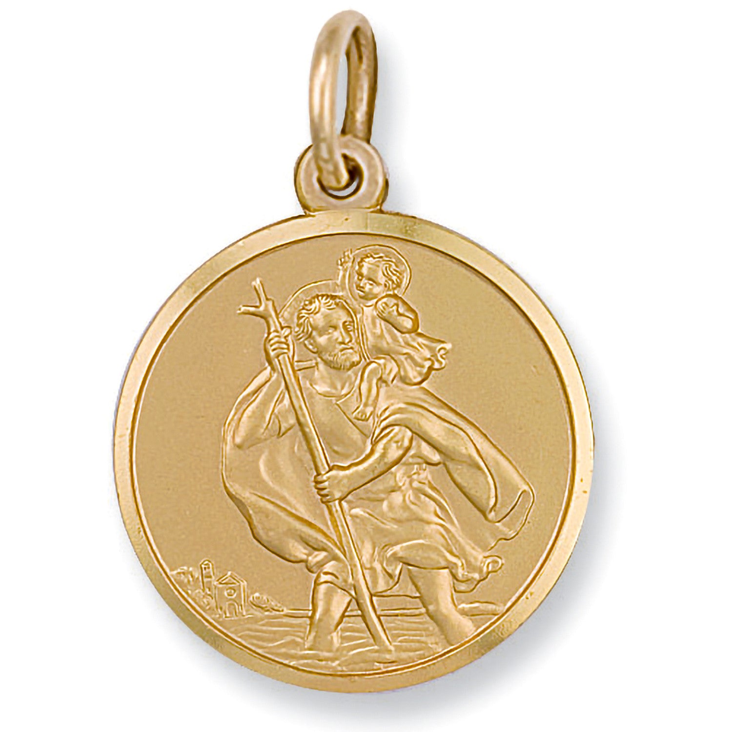 Yellow Gold St Christopher Pendant - 9ct Gold