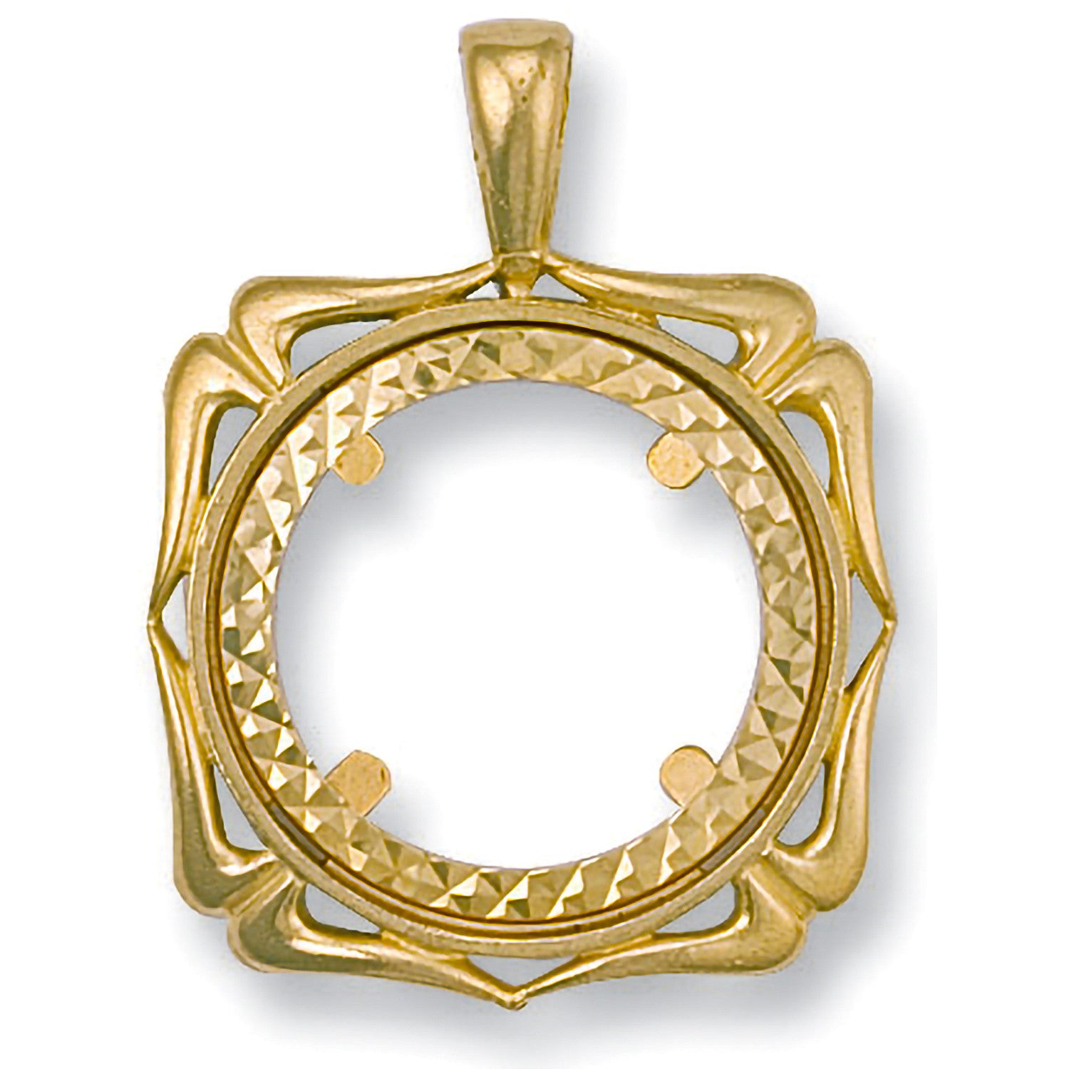 Yellow Gold (Full) Fancy Sovereign Pendant - 9ct Gold