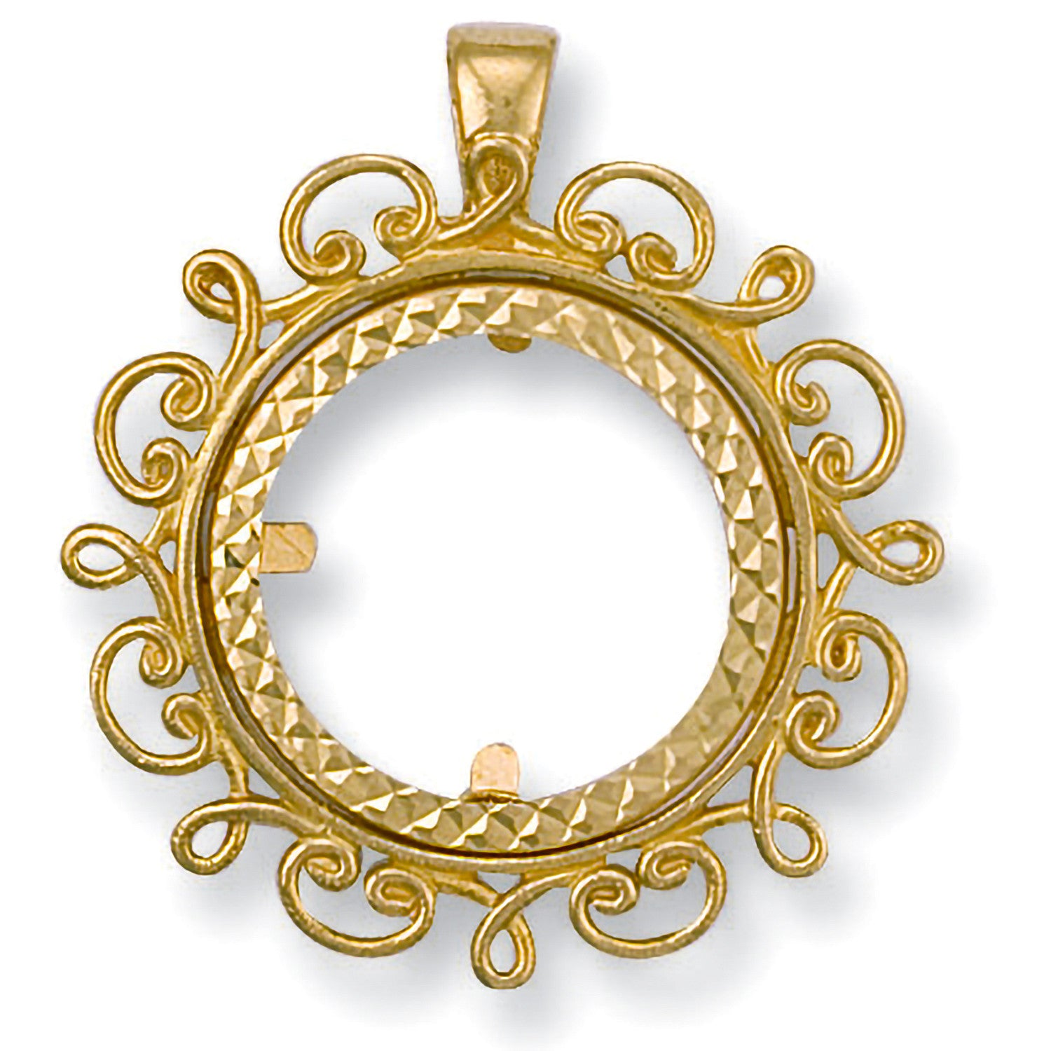 Yellow Gold (Full) Fancy Sovereign Pendant - 9ct Gold