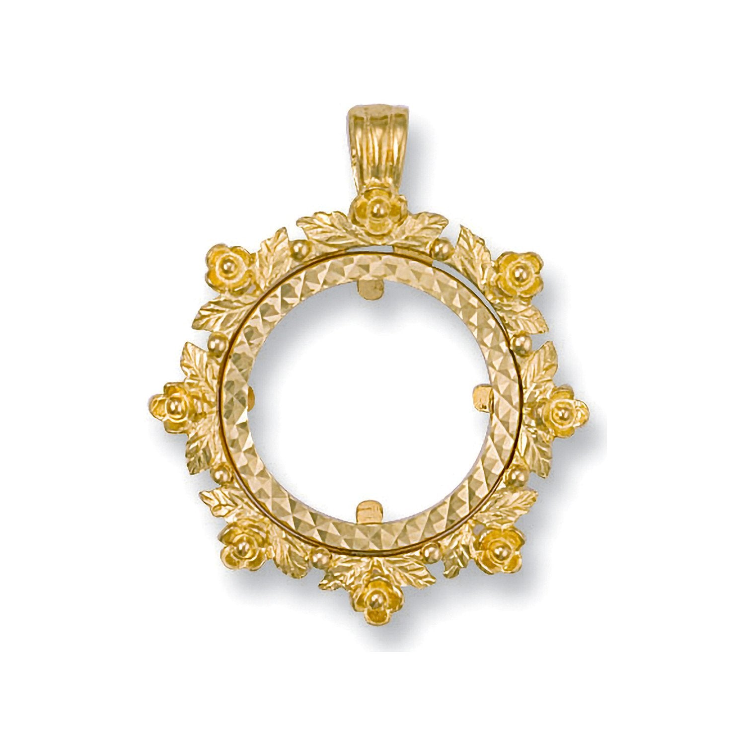 Y/G (Half) Fancy Sovereign Pendant