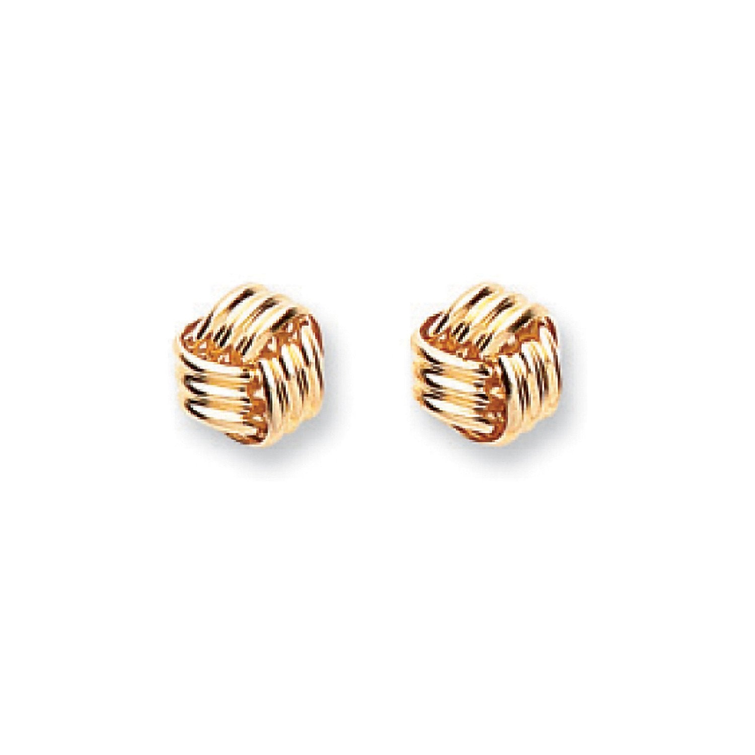 9ct Y/G Fancy Knot Studs