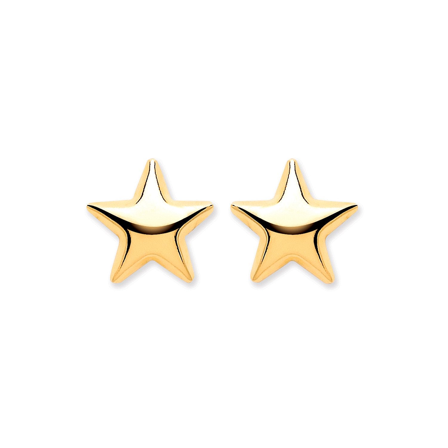 9ct Y/G Star Studs