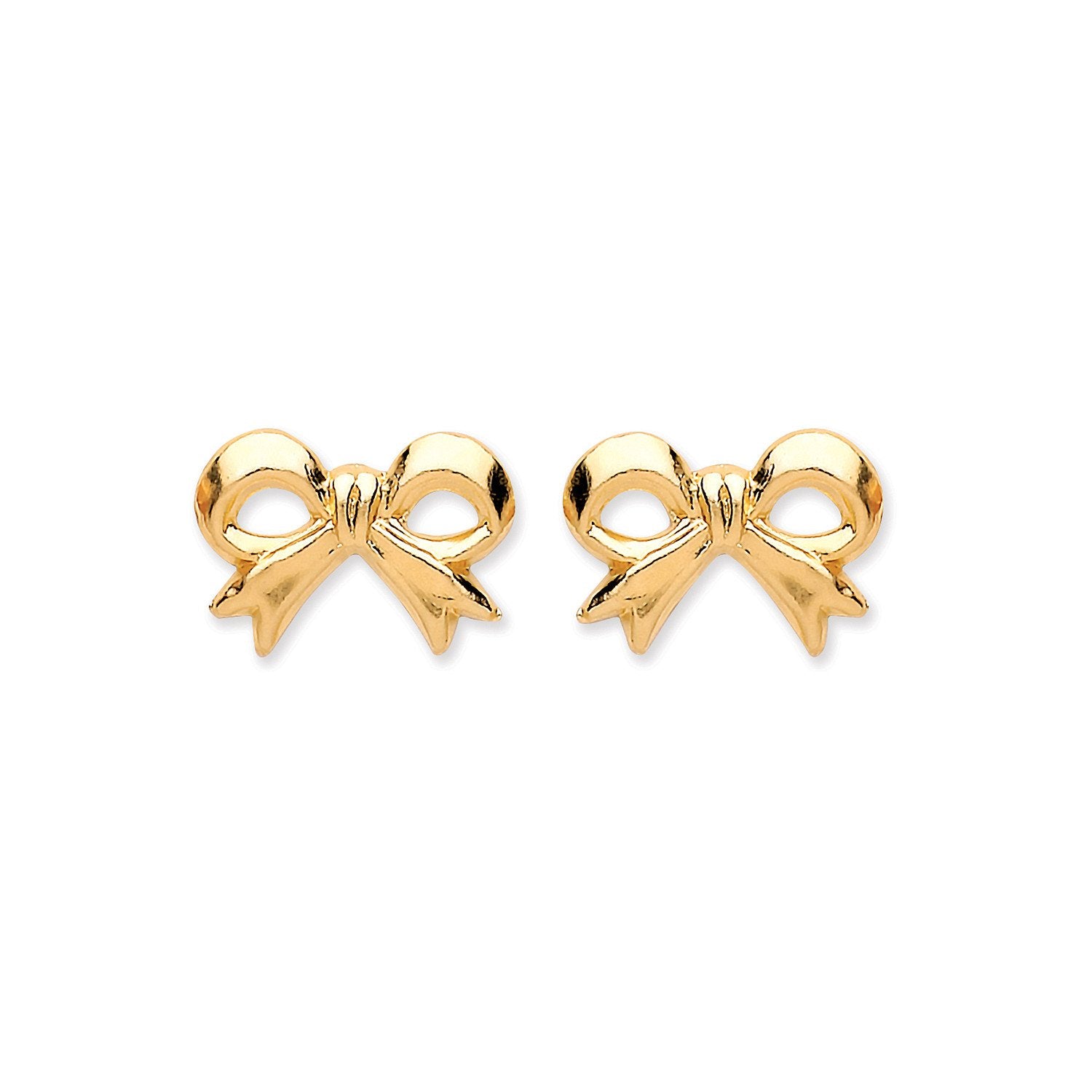 9ct Y/G Bow Studs