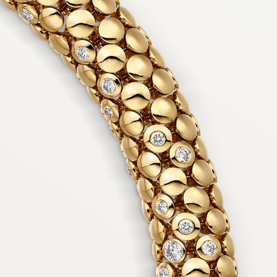 Cartier Panthère de Cartier Necklace Paved Yellow Gold