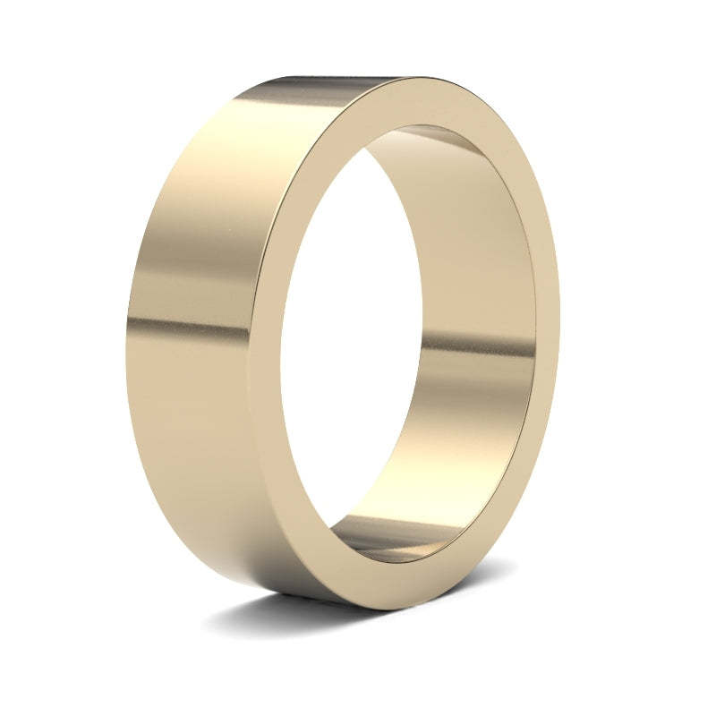 WFL9Y6 | 9ct Yellow Gold Standard Weight Flat Profile Mirror Finish Wedding Ring