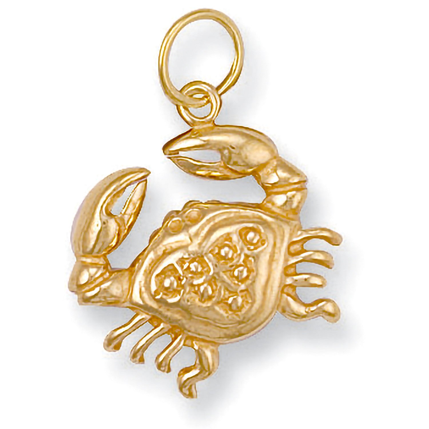 Yellow Gold Cancer Zodiac Pendant - 9ct Gold