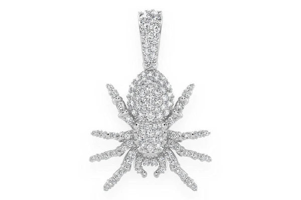 0.70ct Diamond Spider Pendant 14K Solid Gold