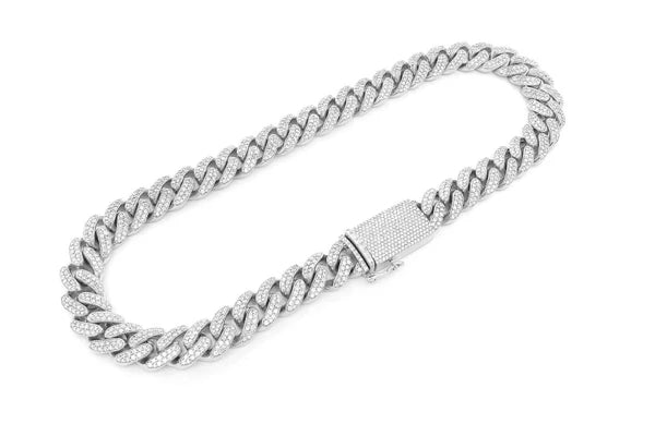 Erkals Jewellers 18mm Miami Cuban Diamond Necklace 18K Gold 37.00ctw