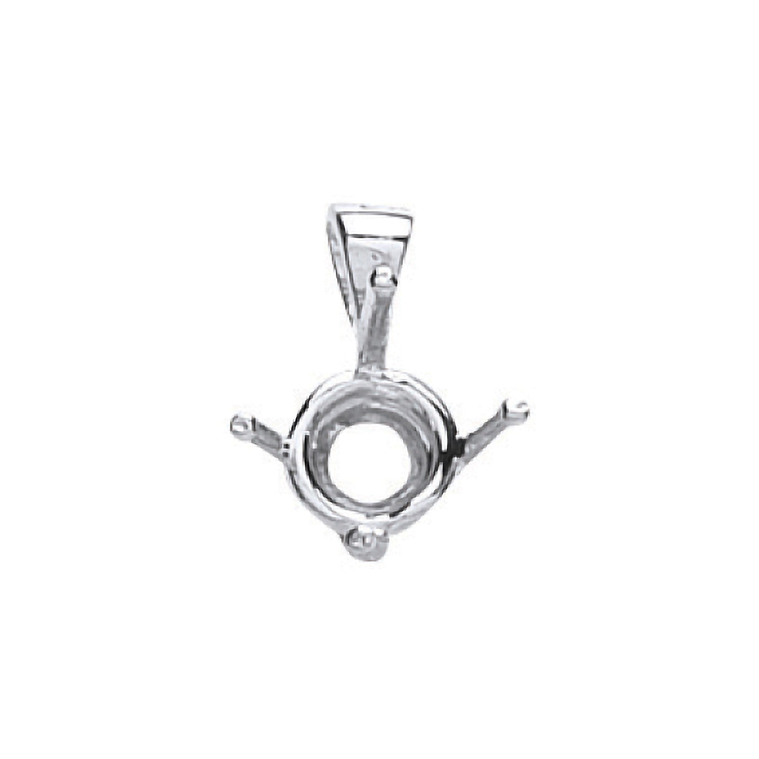 18ct W/G Pendant Mount 0.40-0.50ct