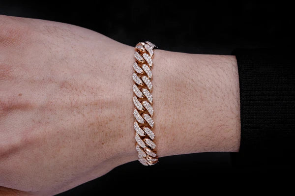 Erkals Jewellers 10mm Miami Cuban Link Diamond Bracelet 18K Gold 5.00ctw