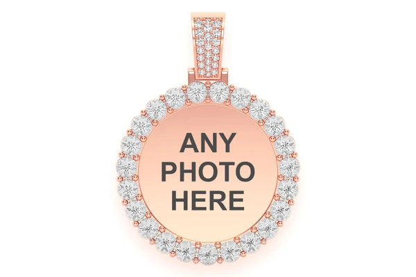 Erkals Jewellers Miracle Set Picture Memory Pendant 18K Gold Diamond 1.15ctw