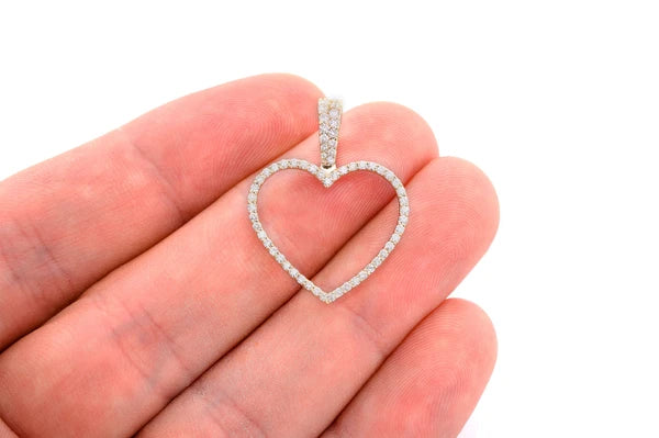 Erkals Jewellers Heart Picture Pendant 18K Gold Diamond 0.40ctw