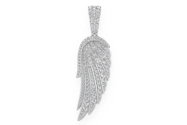 Erkals Jewellers Angel Wing Diamond Pendant 18K Gold 2.35ctw