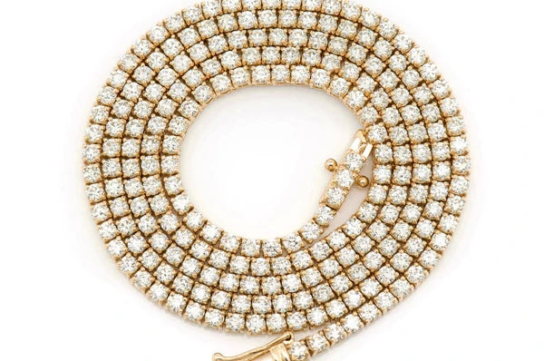 Erkals Jewellers 6pt Prong Set Diamond Tennis Necklace 18K Gold 10.50ctw