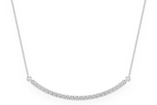 Erkals Jewellers Curved Bar Pendant 18K Gold Diamond 0.20ctw