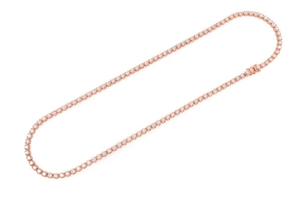 Erkals Jewellers 12pt Crown Set Diamond Tennis Necklace 18K Gold 14.00ctw