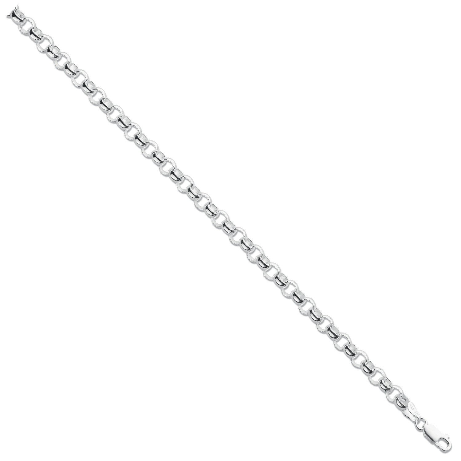 Silver 6mm Round Belcher Chain