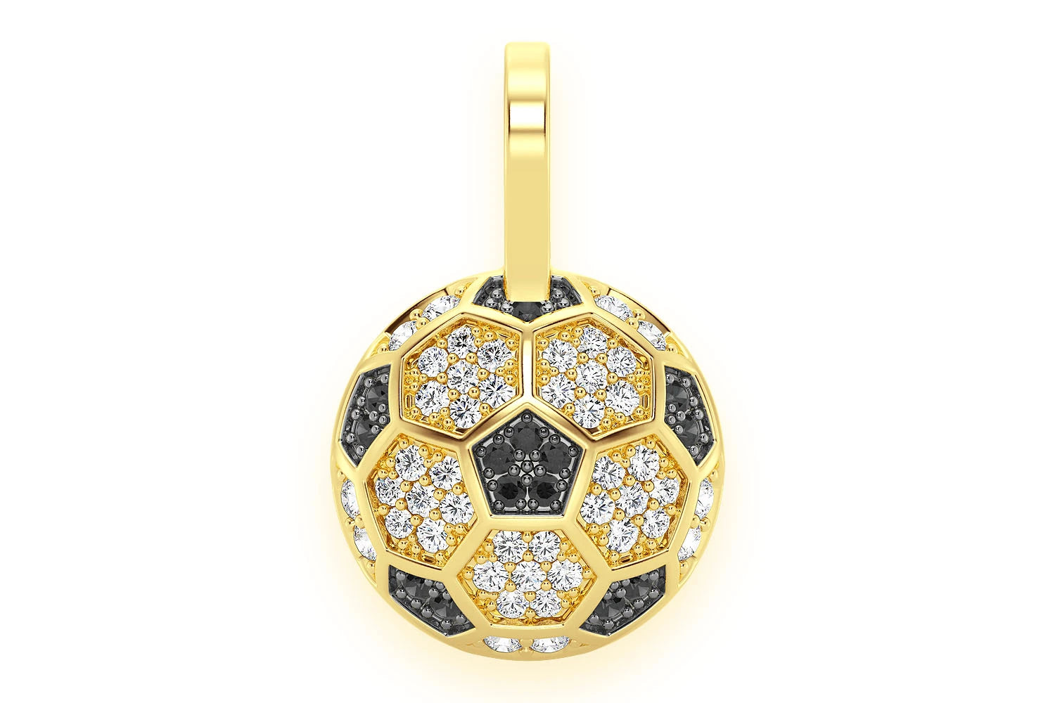 Erkals Jewellers Soccer Futbol Pendant 18K Gold 0.25ctw