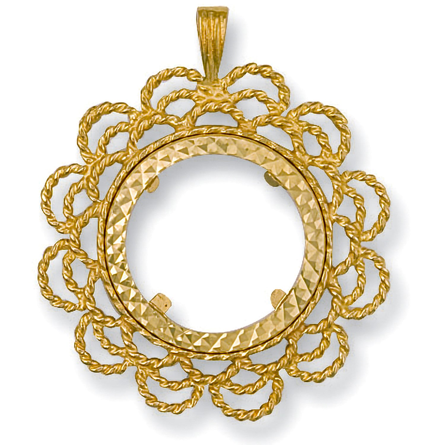 Y/G (Full) Fancy Sovereign Pendant