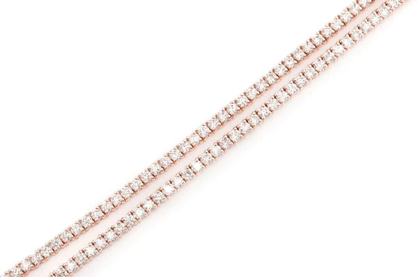 Erkals Jewellers 3pt Prong Set Diamond Tennis Necklace 18K Gold 6.50ctw