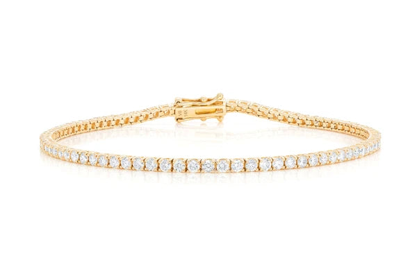 Erkals Jewellers 6pt Prong Set Diamond Tennis Bracelet 18K Gold 4.60ctw