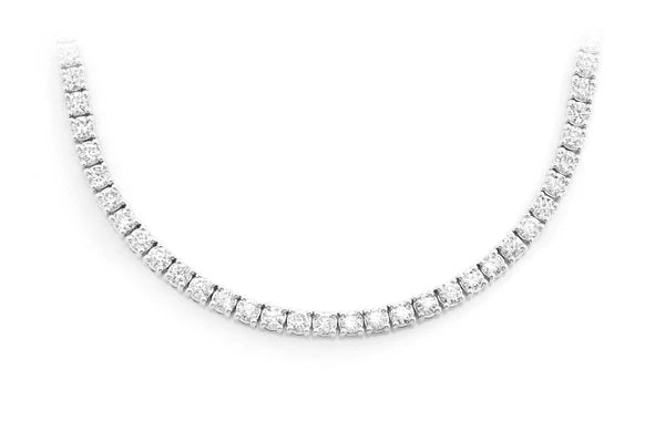 Erkals Jewellers 10pt Prong Set Diamond Tennis Necklace 18K Gold 14.75ctw