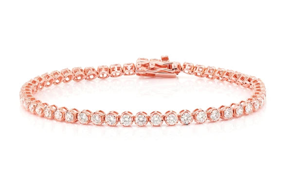 Erkals Jewellers 10pt Crown Set Diamond Bracelet 18K Gold 4.50ctw