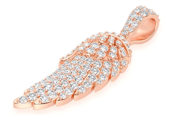 Erkals Jewellers Angel Wing Pendant 18K Gold Diamond 0.85ctw