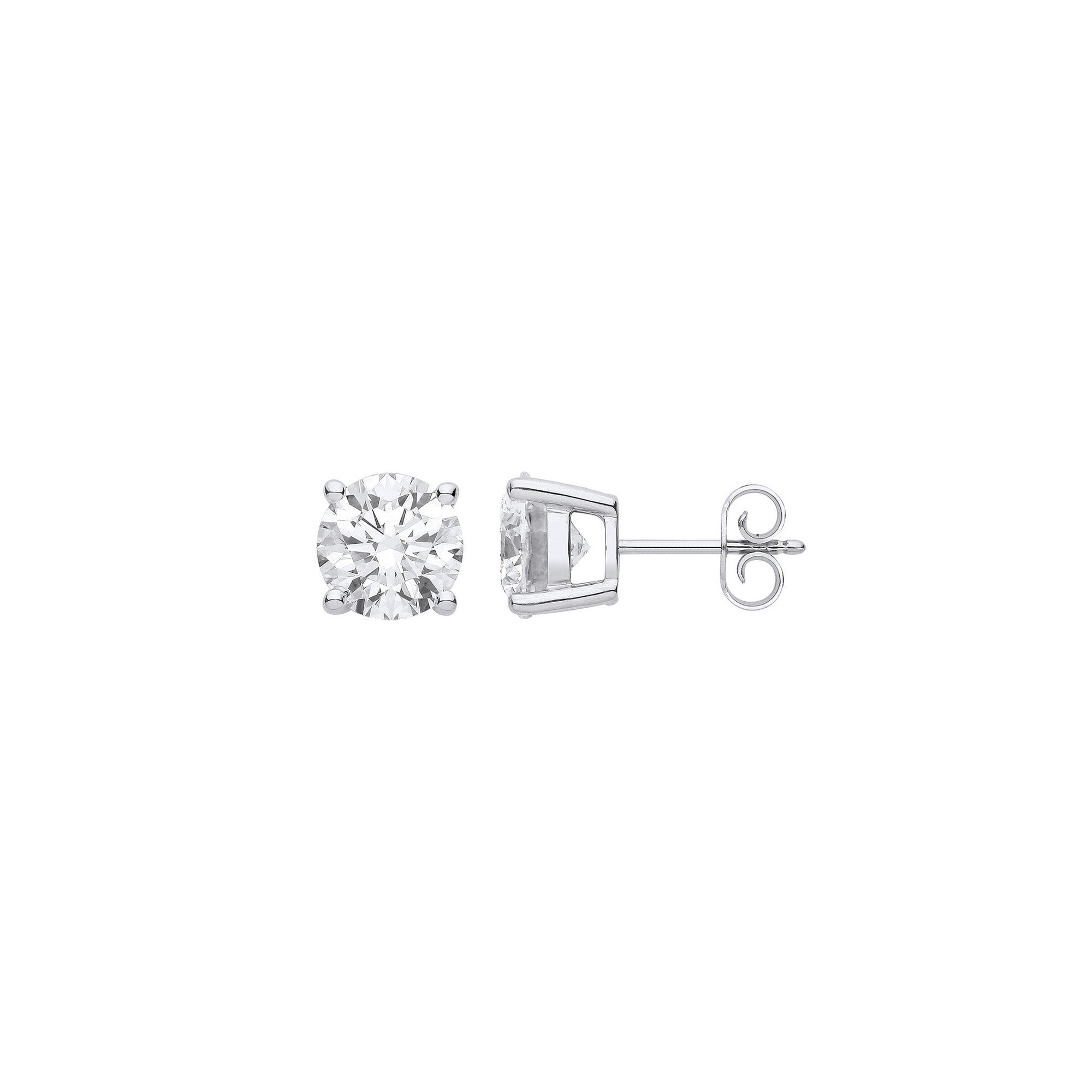 18ct 1.00ctw LAB GROWN Diamond Earrings IGI Certified