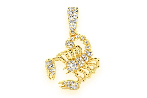 Erkals Jewellers Scorpion Pendant 18K Gold Diamond 0.25ctw
