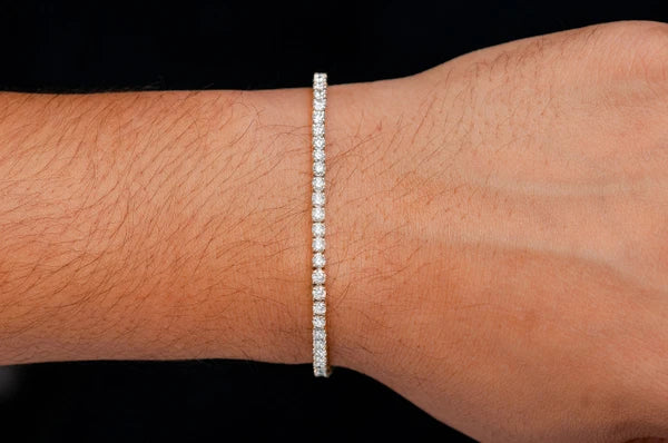 Erkals Jewellers 7pt Prong Set Diamond Tennis Bracelet 18K Gold 5.00ctw