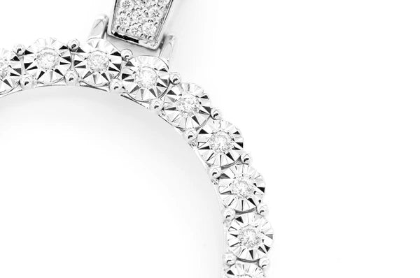 Erkals Jewellers Miracle Set Picture Memory Pendant 18K Gold Diamond 1.15ctw
