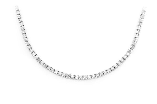 Erkals Jewellers 2pt Prong Set Diamond Tennis Necklace 18K Gold 5.50ctw