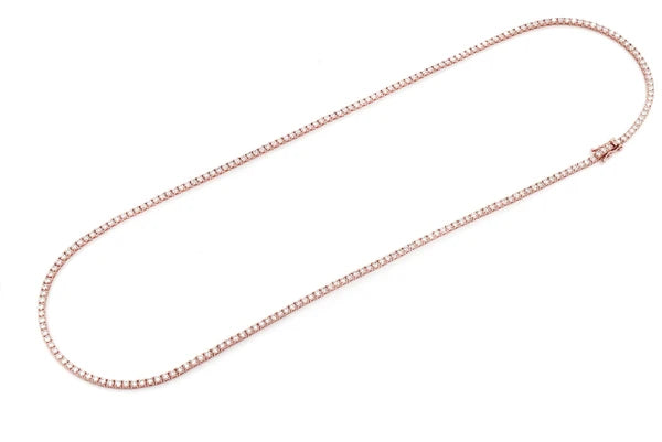 Erkals Jewellers 6pt Prong Set Diamond Tennis Necklace 18K Gold 10.50ctw